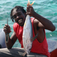 Do you want me to look at the fish or at the camera?